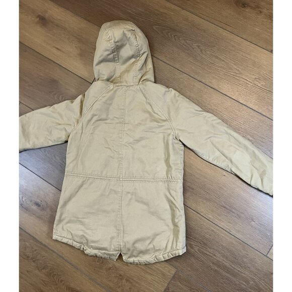 Collection B Tan Hooded Lightweight Full Zip Jacket Size M - Picture 4 of 8